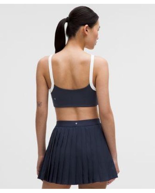 lululemon athletica Blue – Straight-Strap Sports Bra Light Support, B/C Cup Tennis Deuce – –