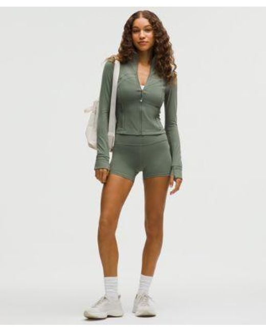 lululemon athletica Green – Define Cropped Jacket Nulu – /Pastel – Size 18