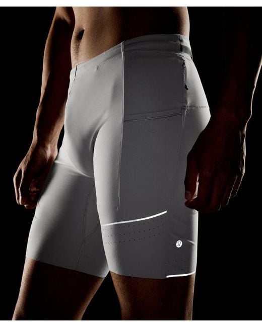 lululemon athletica Gray – Fast And Free Half Tights – 8" – – for men