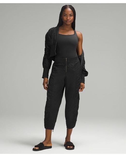 lululemon athletica Black Wundermost Ultra-Soft Nulu Square-Neck Sleeveless Bodysuit