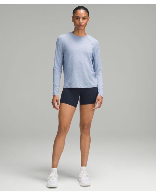 lululemon athletica Blue License To Train Classic-fit Long-sleeve Shirt