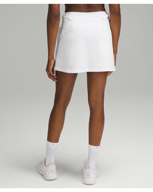 lululemon athletica White Wrap-front Mid-rise Golf Skirt