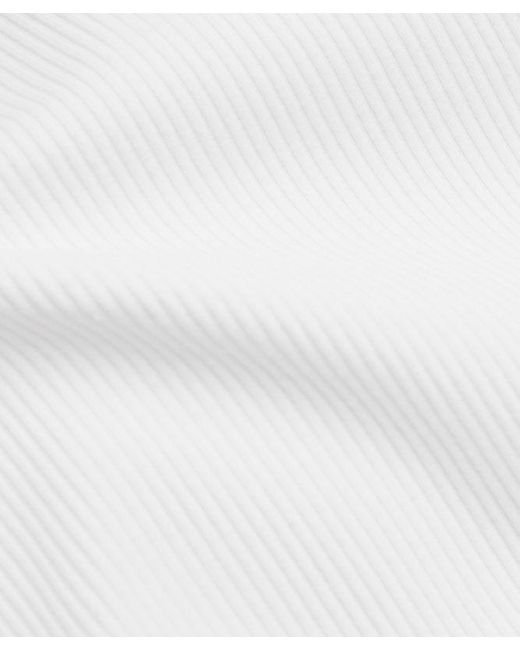 lululemon athletica White – Nulu Ribbed Scoop-Neck Sports Bra Light Support, B/C Cup – – Size Large