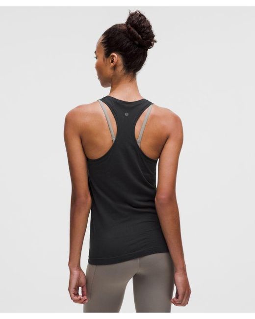 lululemon athletica Black – Swiftly Tech Racerback Tank Top 6.0 Hip Length – – Size 6