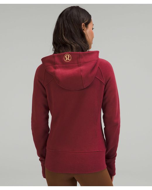 lululemon athletica Scuba Full-zip Hoodie in Red | Lyst