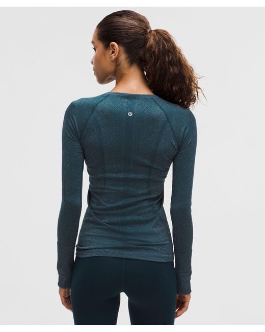 lululemon athletica Blue Swiftly Tech Long-Sleeve Shirt 2.Hip Length