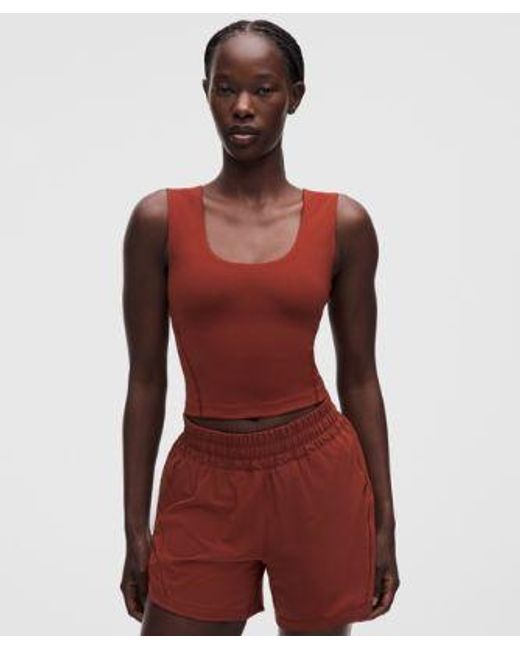 lululemon athletica Red – Wunder Train Wide-Strap Tank Top Medium Support, B–D Cups – – Size 4