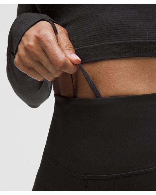 lululemon athletica Black Fast And Free High-Rise Short 8"