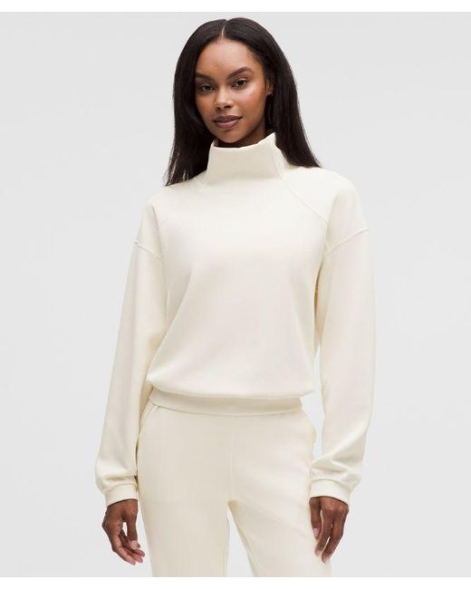 lululemon athletica Natural – Brushed Softstreme Funnel Neck – –