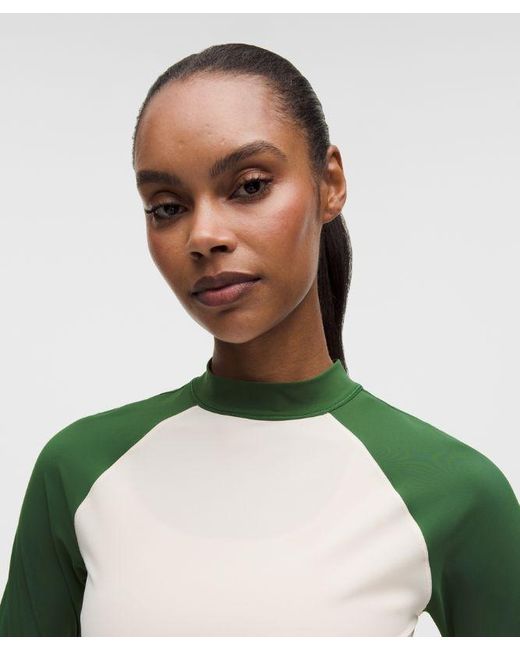 lululemon athletica Green – Uv-Protective Mockneck Long-Sleeve Shirt – – Size Large