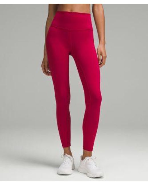 lululemon athletica Pink – Wunder Train High-Rise Tight Leggings With Pockets – 25" – – Size 4