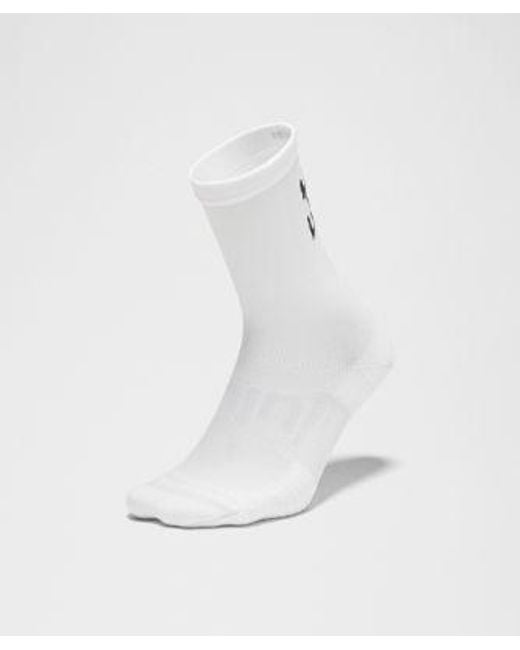 lululemon athletica White – Power Stride Crew Socks Pride – – Size Large