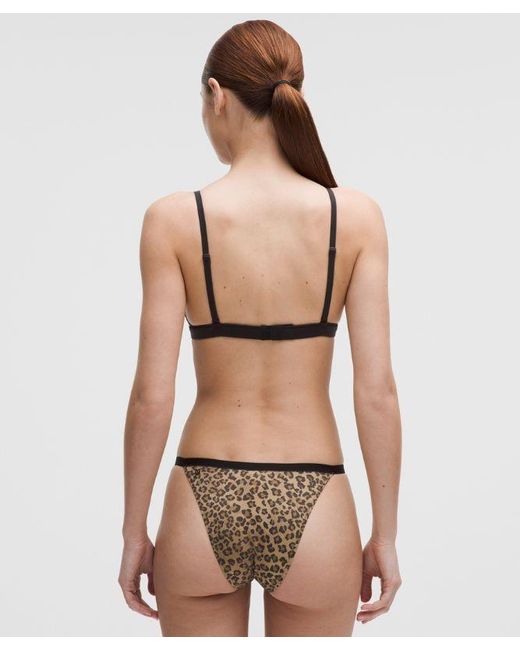 lululemon athletica Natural – Wundermost Ultra-Soft Nulu Spaghetti-Strap Triangle Bralette A/B Cup – – Size 6