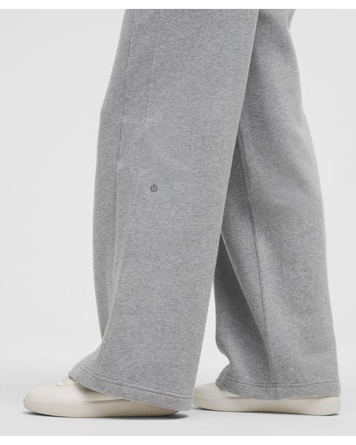 lululemon athletica Gray Scuba Mid-Rise Wide-Leg Pant
