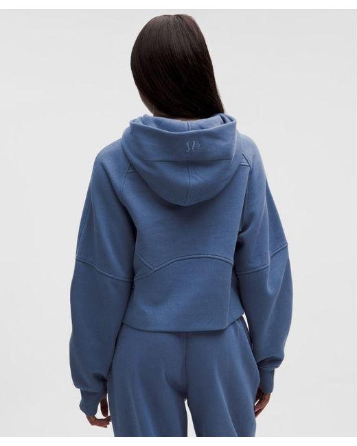 lululemon athletica Blue – Scuba Oversized Half-Zip Hoodie – – Size 6