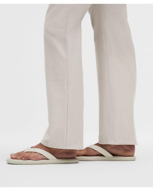 lululemon athletica White Easyfive Mid-Rise Relaxed-Straight Pant