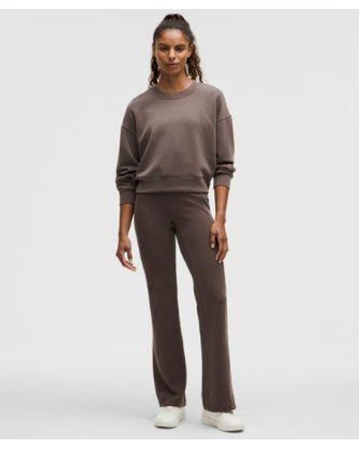 lululemon athletica Gray – Ribbed Softstreme Flared Pants Regular – – Size 4