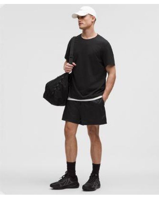 lululemon athletica Black – Soft Jersey Short-Sleeve Shirt – – Size Large for men