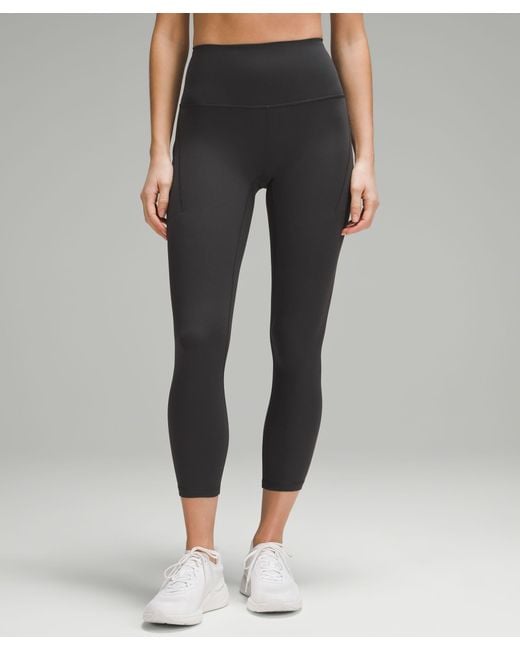 lululemon athletica Wunder Train High-rise Crop With Pockets 23 in Black