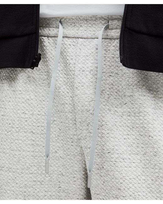 lululemon athletica Gray Textured Double-Knit Cotton Jogger for men