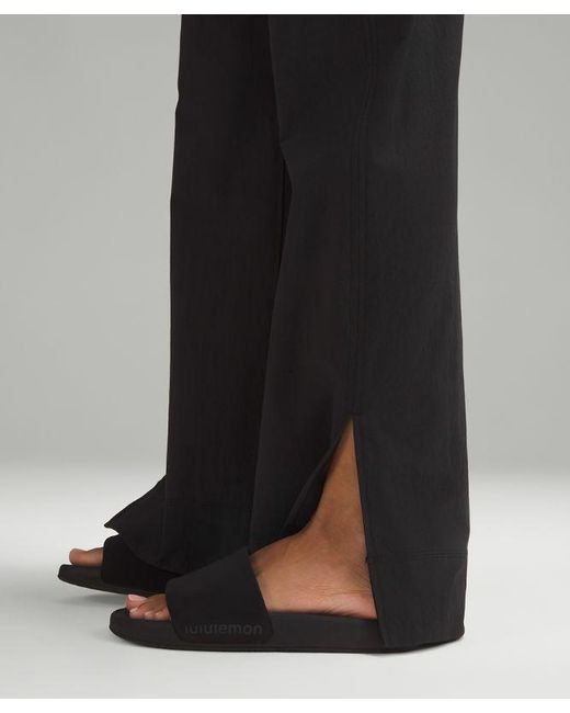 lululemon athletica Stretch Woven High-rise Wide-leg Pants - Color Black - Size L
