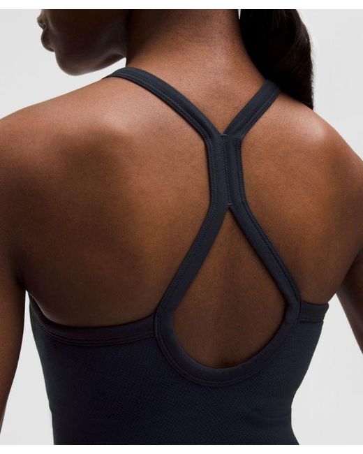 lululemon athletica Blue – Get Low Cross-Back Training Tank Top Light Support, B/C Cup – – Size Large
