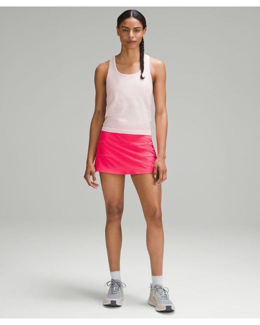 lululemon athletica Pace Rival Mid-rise Skirt Long - Color Neon/pink - Size 0