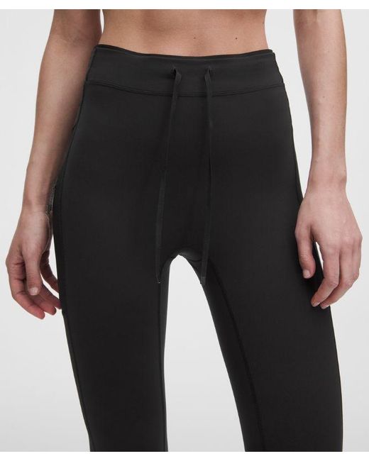 lululemon athletica Black – No Line High-Rise Running Tight Leggings – 25" – – Size 4