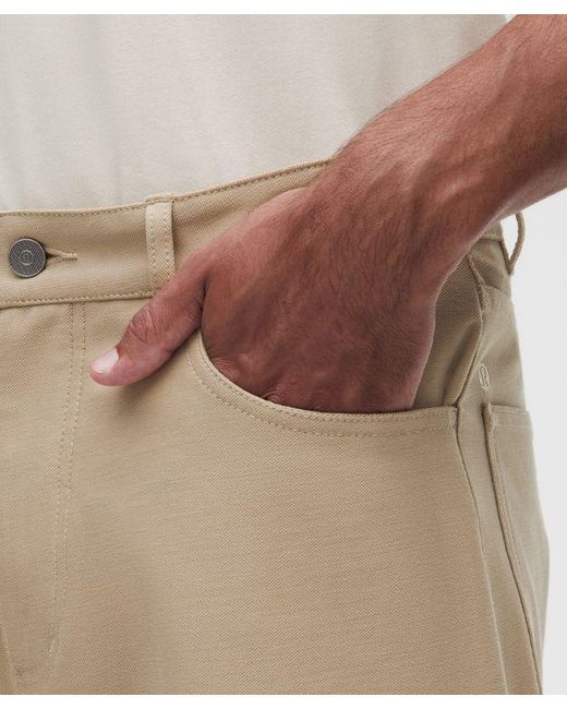 lululemon athletica Natural – Easyfive Classic-Straight Trousers 34L – Color Khaki – Size 12 for men