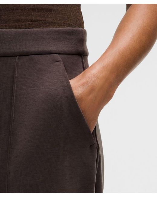 lululemon athletica Brown Softstreme Pintuck High-Rise Wide-Leg Pant