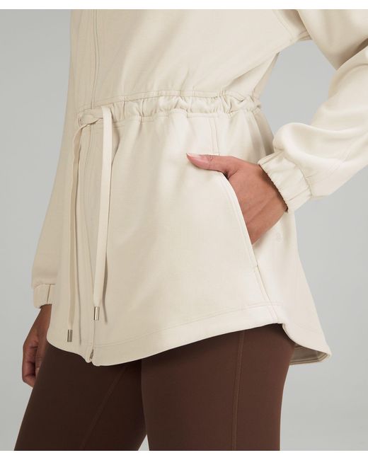 lululemon Softstreme Cinch waist Jacket in Natural Lyst