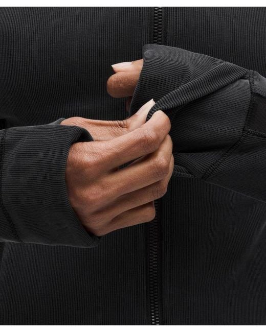 lululemon athletica Black – Define Jacket Micro-Rib Drapey Softstreme – – Size 4