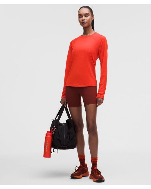 lululemon athletica Red License To Train Classic-Fit Long-Sleeve Shirt
