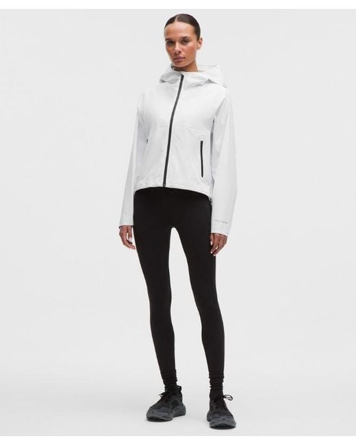 lululemon athletica White – Lightweight Waterproof Running Jacket – – Size 6