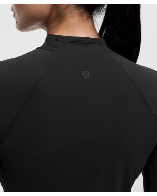 lululemon athletica Black – Uv-Protective Mockneck Long-Sleeve Shirt – – Size Large