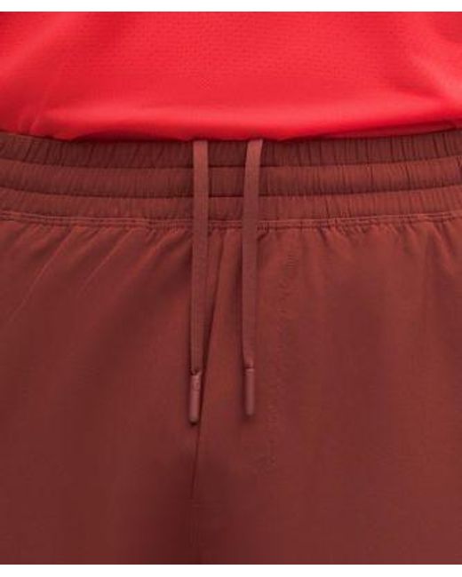 lululemon athletica Red – Pace Breaker Linerless Shorts – 7" – – for men