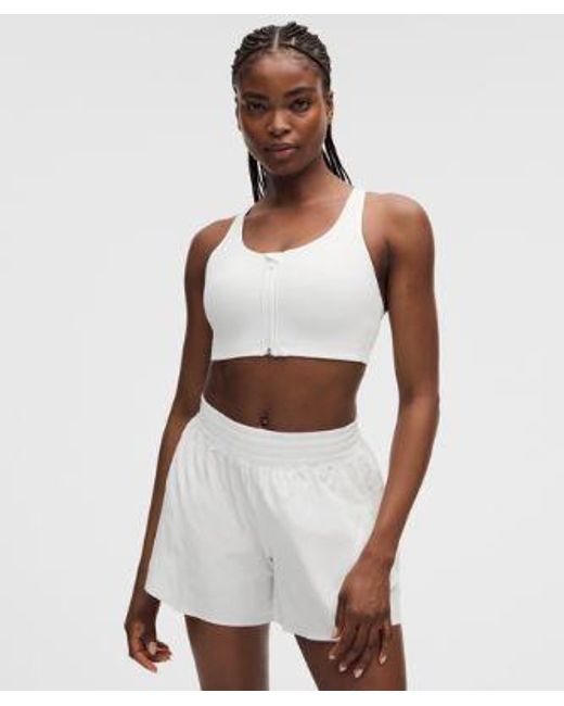 lululemon athletica White Energy Zip-Front Bra