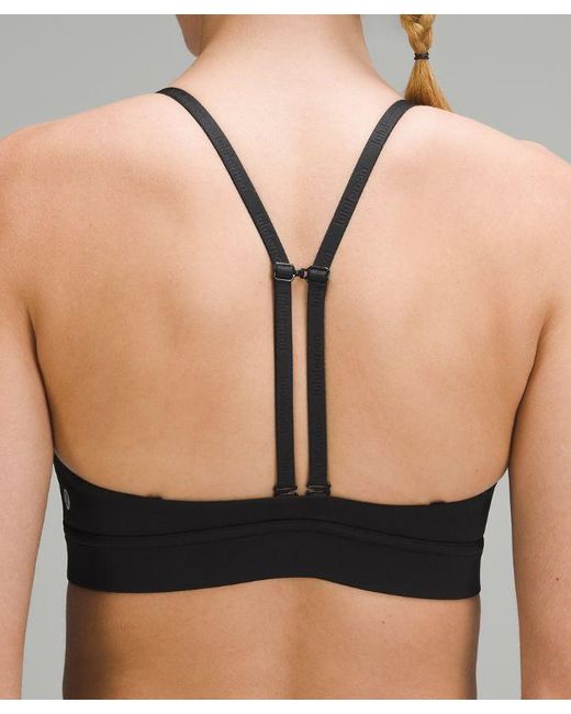lululemon athletica Gray License To Train Triangle Sports Bra Light Support