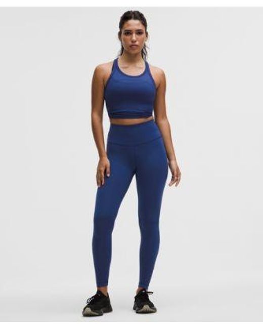 lululemon athletica Blue Wunder Train Contour Fit High-Rise Tight 28"