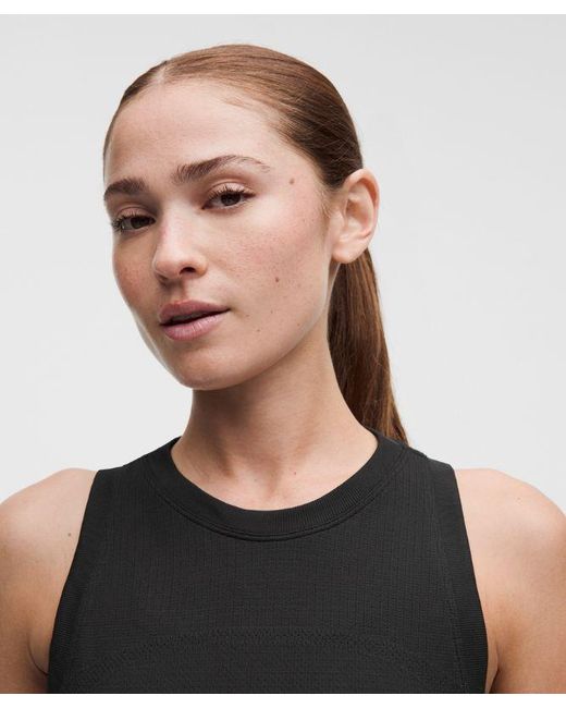 lululemon athletica Black – Super Swiftly Relaxed-Fit Tank Top – – Size Large