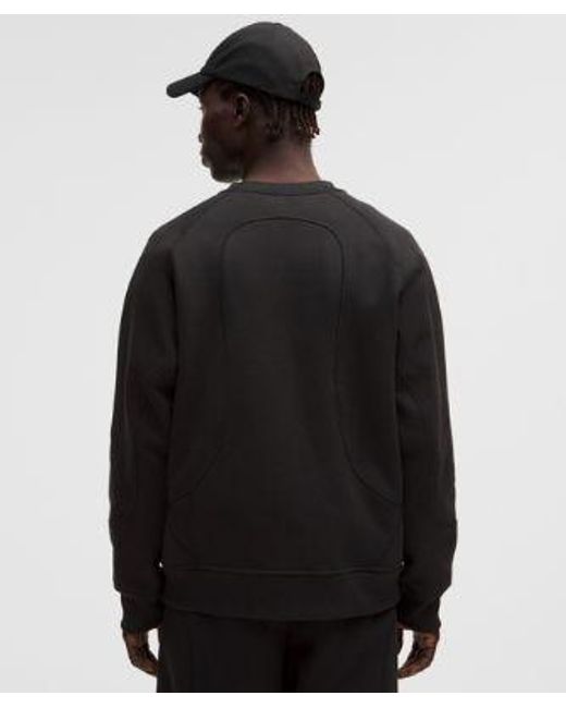 lululemon athletica Black – Cotton Fleece Oversized Crew Sweatshirt Slnsh Collection – – Size Large for men