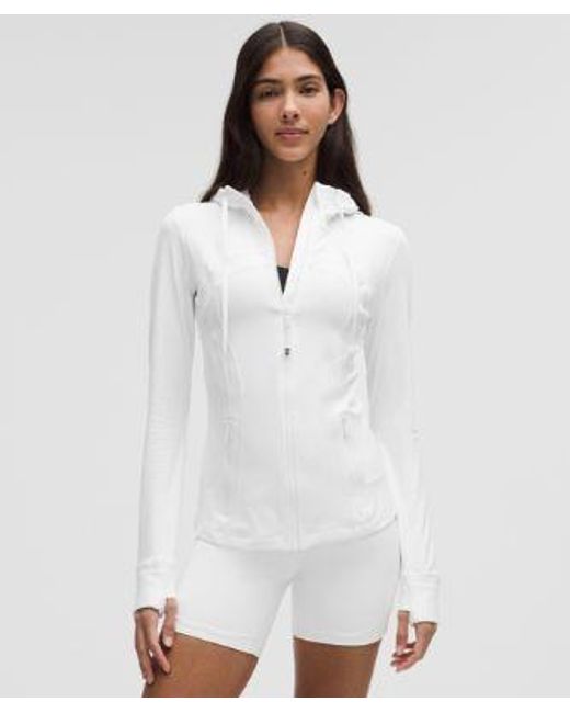 lululemon athletica White – Define Hooded Jacket Nulu – – Size 4