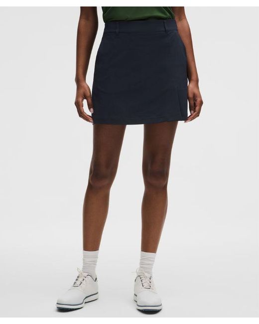 lululemon athletica Green Stretch Twill Front Pleat Golf Skirt