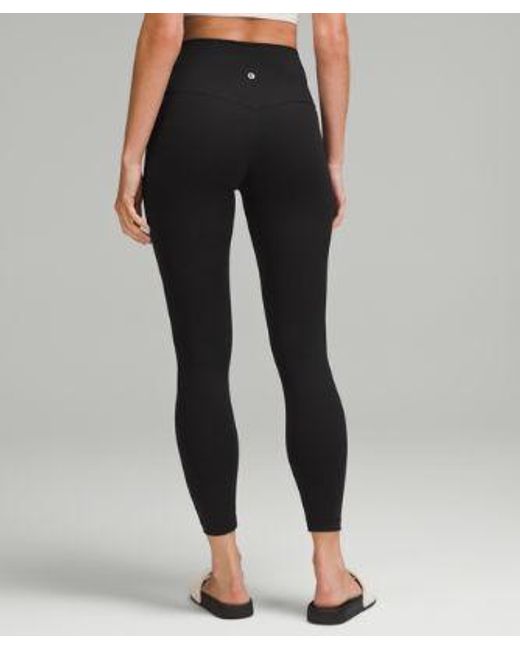 lululemon athletica Black – Align High-Rise Pants Diamond – 25" – – Size 4