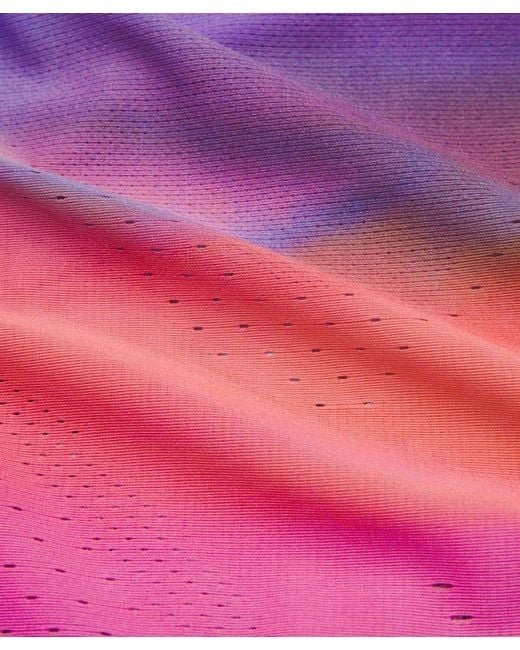 lululemon athletica Purple – Fast And Free Short-Sleeve Shirt Race Length – Color Printed – Size Large for men