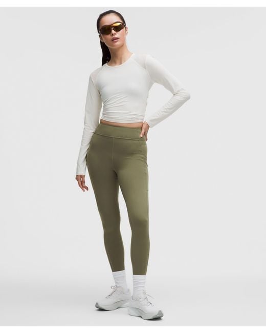 lululemon Women's Green Fast And Free High-Rise Tight 25 Light