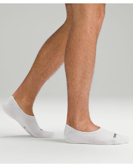 lululemon athletica Daily Stride Comfort No-show Socks 3 Pack - Color White - Size L for men