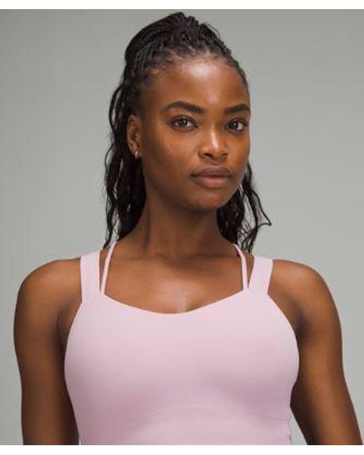 lululemon athletica Red Like A Cloud Longline Bra Light Support, D/Dd Cup