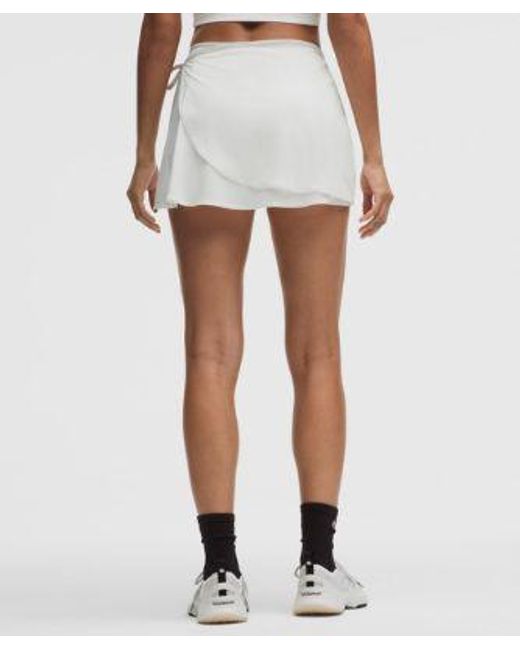 lululemon athletica White Wrap-Front Mid-Rise Tennis Skirt