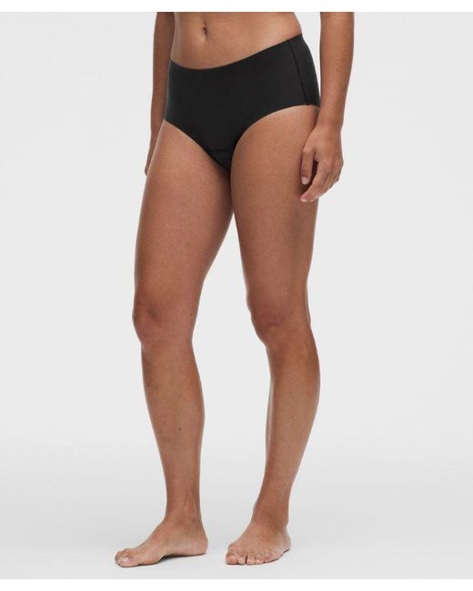 lululemon athletica Black – Nulu Added Absorbency Extra-High-Rise Bikini Underwear – – Size Medium